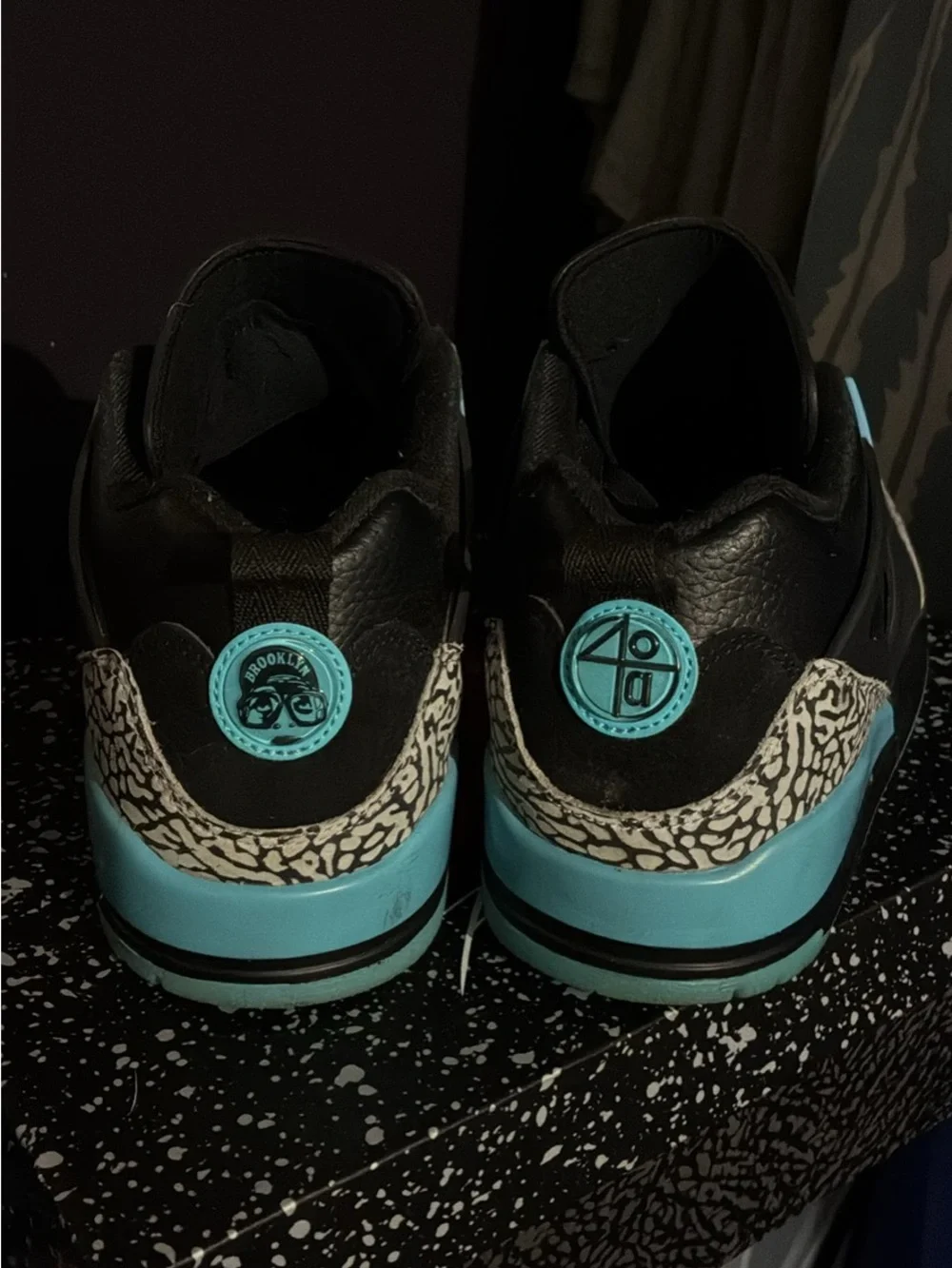 Jordan Spizike Lows (Black/Teal) Size 12